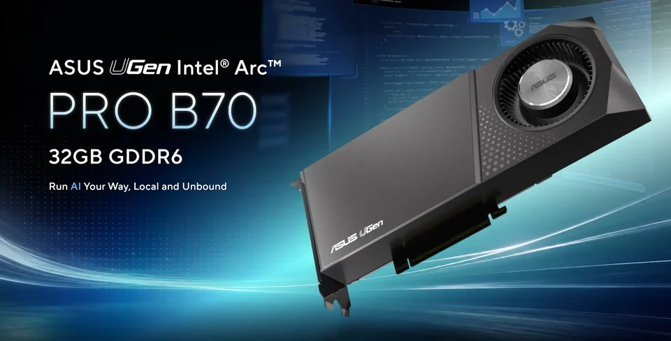 Carte ASUS UGen Arc Pro B70 de 32 Go